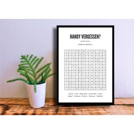 EQUIK PRODUCTS Toilet Pictures, Toilet Poster, Decoration Bathroom, Toilet, Funny, Humorous Poster Toilet, Guest Toilet, Minimalist Poster (Word Search A4)