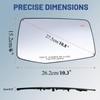 Passenger Right Side Mirror Glass - Compatible with GMC Sierra