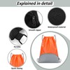 Vepudi Waterproof Drawstring Backpack with Zipper Pocket – Lightweight Sackpack