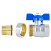 Brass Full Bore Compression Ball Valve, Male X Female Threaded