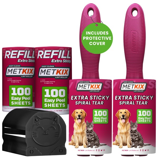 Metkix Lint Rollers for Pet Hair Extra Sticky, Special Cover