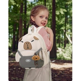 Makukke Toddler Backpack for Children from 2 Years 8L, Kids Backpack Girls & Kindergarten Backpack Boys Nursery Bag for Pre-School (Coffee)