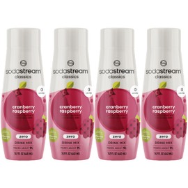 SodaStream Cranberry Raspberry Zero Calorie, 440ml 4-Pack
