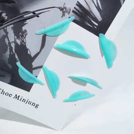 Lomansa Lash Lifting Pads, Eyelash Lifting Pads, Super Sticky, No Glue on the Back of the Pads Required, 8 Sizes (Mint Green)