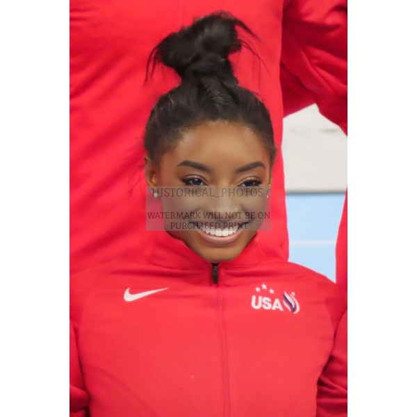 SIMONE BILES AMERICAN OLYMPIC GYMNAST 2024 FRANCE 4X6 PHOTO POSTCARD