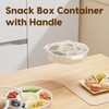 Vantency Snack Box Container, Divided Serving Tray with Lid and