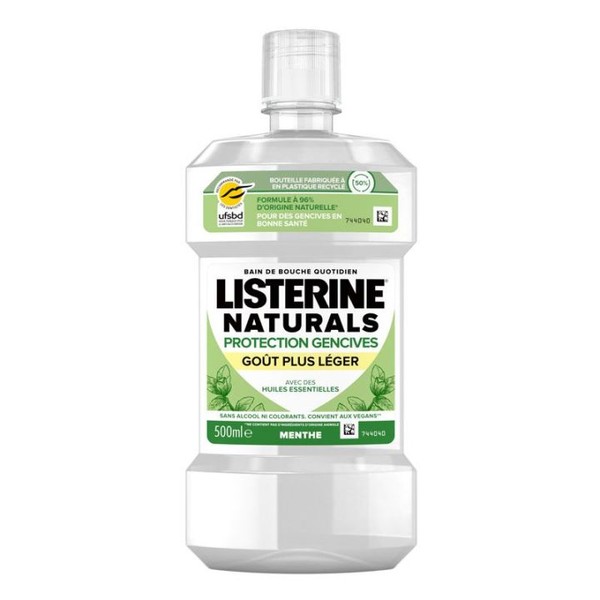 Listerine Naturals Protection gencives vegan 500ml