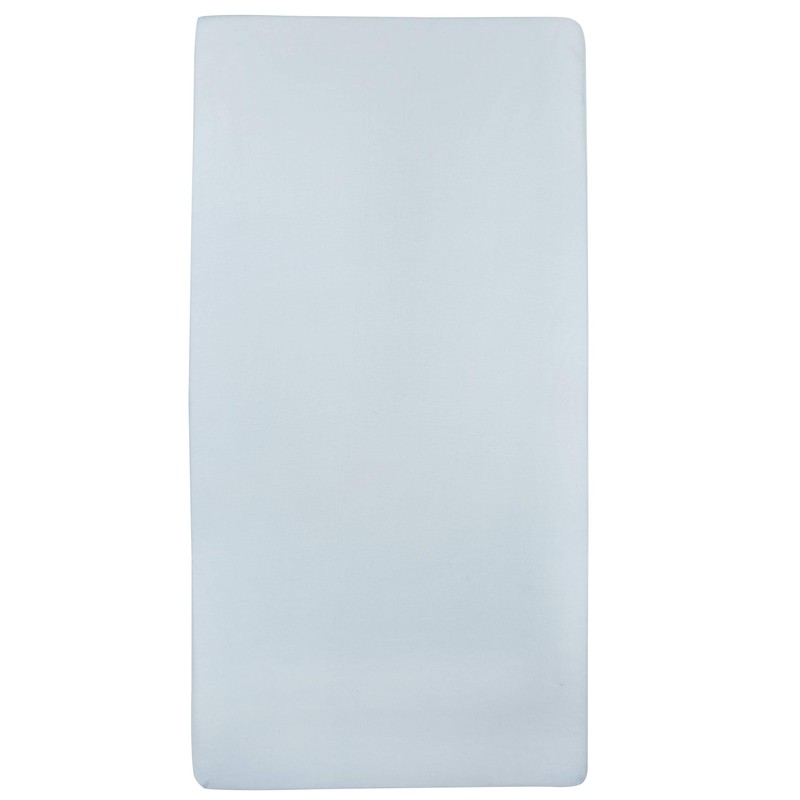 Meyco Baby Plain Fitted Sheet for Cot Bed (Flat Sheet