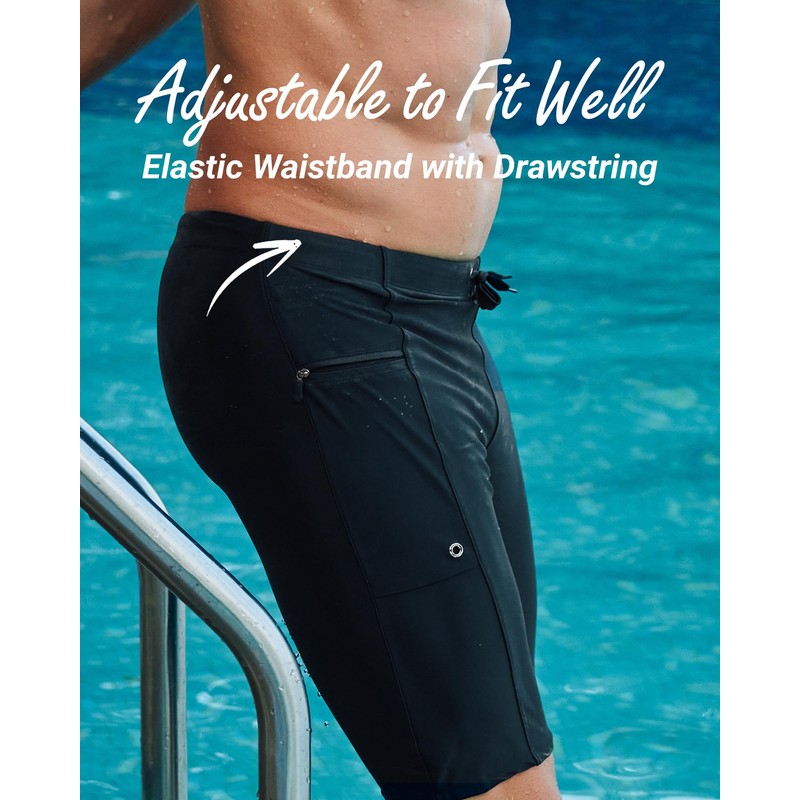 Arcweg Men's Quick Dry Compression Jammers - Swimming Trunks with