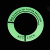 KIMISS Ignition Switch Decoration Ring, Car Motorcycle Luminous Ignition Switch