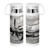 Stainless Steel Thermos Flask with Integrated Cup - Aeroplane with