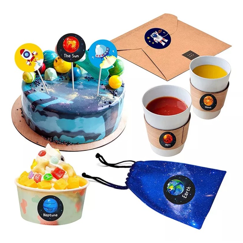 Deluxe 1000 Stickers Planetas Sistema Solar Pegatinas Astronauta