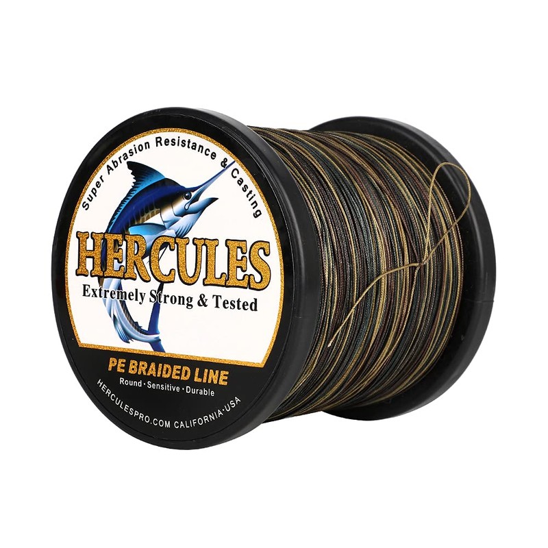 HERCULES Braided Fishing Line 12 Strands, 100-2000m 109-2196 Yards Braid