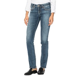 Silver Jeans Co. Suki Mid Rise Curvy Fit Straight Leg Jeans