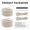 UamGlsob 2/5''(10mm) Thick Rope Shoe Laces for Sneaker, Round Cotton