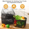 MorningRo 4 Pack Metal Mesh Basket with Hollow Handles 11