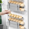 Egg Storage Fridge Holds 17 Pieces, Automatic Rolling Fridge Egg