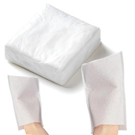 Theracaso Fleece Wash Mitts - Absorbent & Tear-Resistant | Hygienic Body Care for Baby, Adult & Seniors | Soft & Gentle on Skin | for Care, Travel & Clinic (Pack of 100)