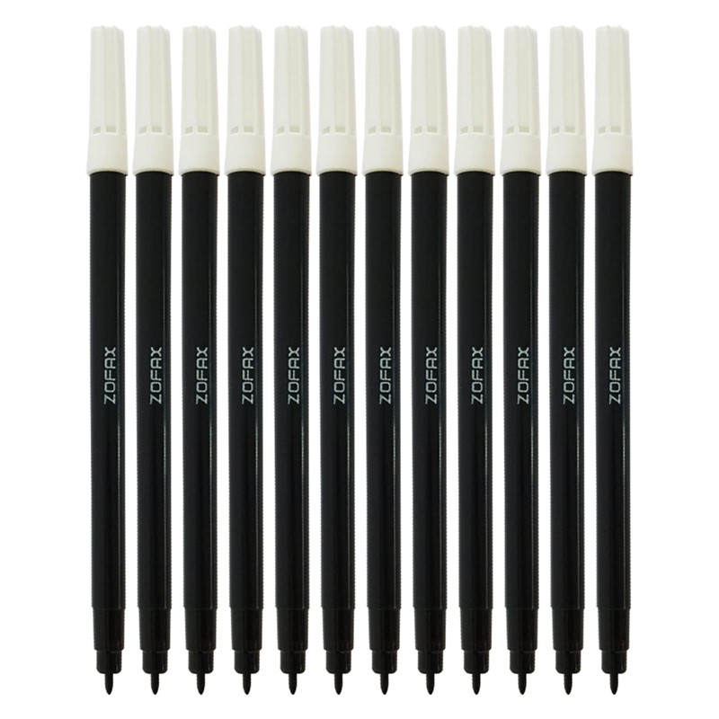 ZOFAX Sketcho Single Colouring Felt Tip Pens, Fine Point, BLACK,
