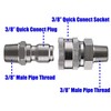 Tool Daily PD-31888 Pressure Washer Adapter Set, Quick Connect Kit,