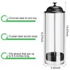 Patelai 10.6 Inch Clear Plastic Straw Dispenser and 100 Pcs