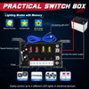 OFFROADTOWN 4 Gang Switch Panel Wireless Remote Control 4 Light
