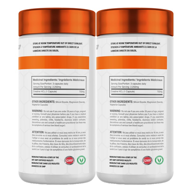 Ballistic Creatine HCL Capsules | Bloat Free Creatine Hydrochloride |