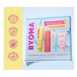 BYOMA Bestsellers Collection Kit, Limpiador Cremoso, Tónico Lechoso, Sérum y Crema Gel Hidratante, 4 Piezas                                           