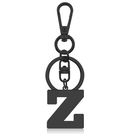 Initial Letter Keychain for Handbag Wallet Purses Backpack Monogram Letter Keychain Letter Z Alphabet Keyring Metal Letter Key Ring for Friends Colleague Stainless Steel Letter Pendant Car Keyring