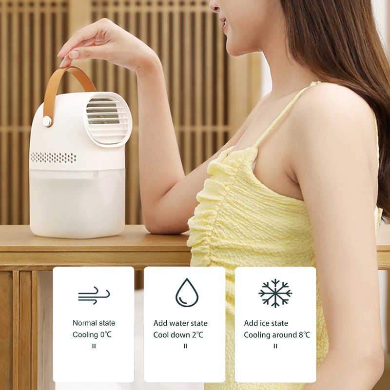 USB Desktop Portable Air Conditioner Fan Negative Ion Air Cooler