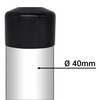 SKIR'CO Pack of 6 Fence Post Caps Round 40 mm