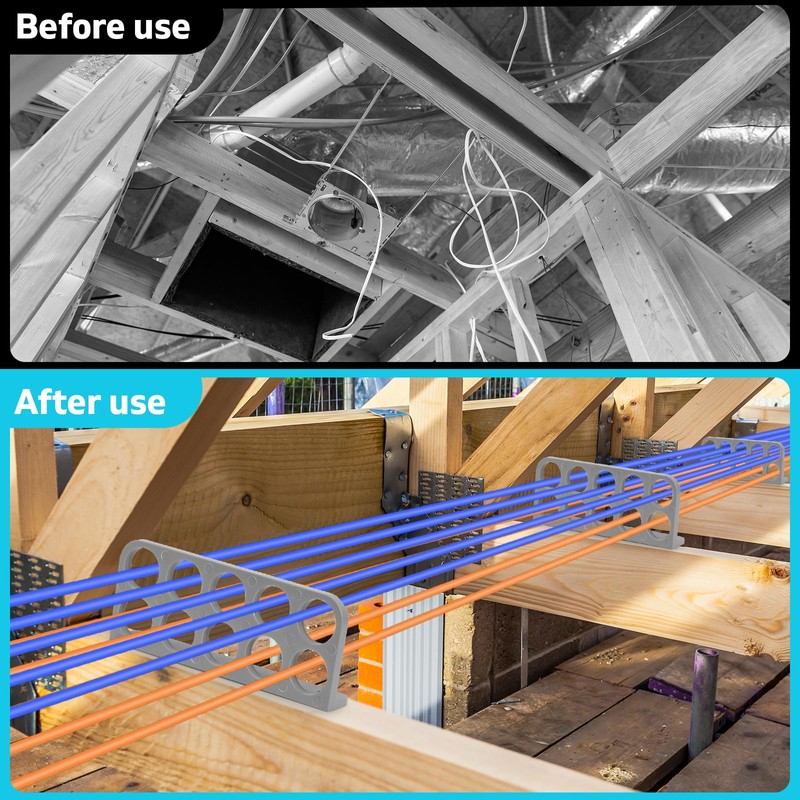 20Pack Cable Chase-Wire Bracket,Cable Support Wire Bracket Holder for NMB