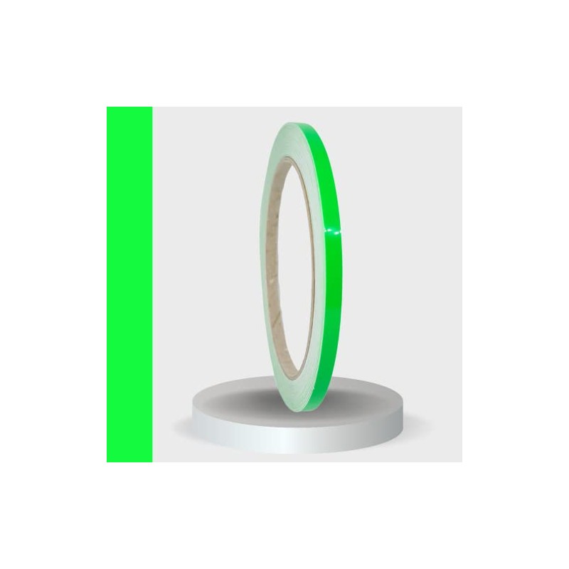 siviwonder Decorative Strips Neon Green 5 mm Width and 10