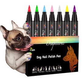 DEAPLLEONC Dog Nail Polish Pen - Quick Dry, Non-Toxic | Pink, Red, Purple, Blue | Dog Nail Polish Pen (7 Color)