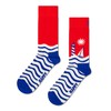 Happy Socks Unisex's Standard 3-Pack Sea Theme Socks, Nautical, M/L