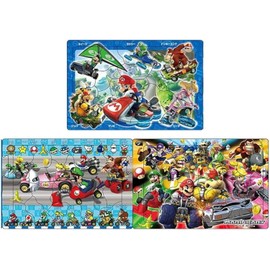 Mario Puzzle Mario Kart Puzzle 3 Type Set 18/24/ 32 Pcs