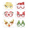 PFLYPF 6 Door Christmas Glasses, Role Play Accessories, Photography Props,