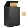 YITAHOME Locking Mailbox, Wall Mount Mailboxes for Outside, 19.7x13.4x8.7 Inch