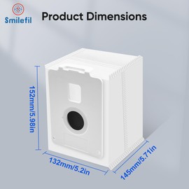 Smilefil 12 Pack Improved Vacuum Bags Replacement Compatible with LG Cordzero Vacuum Bags. Fits for LG CordZero All-in-One Tower A939KBGS, A937KGMS, A938KBGS Parts.