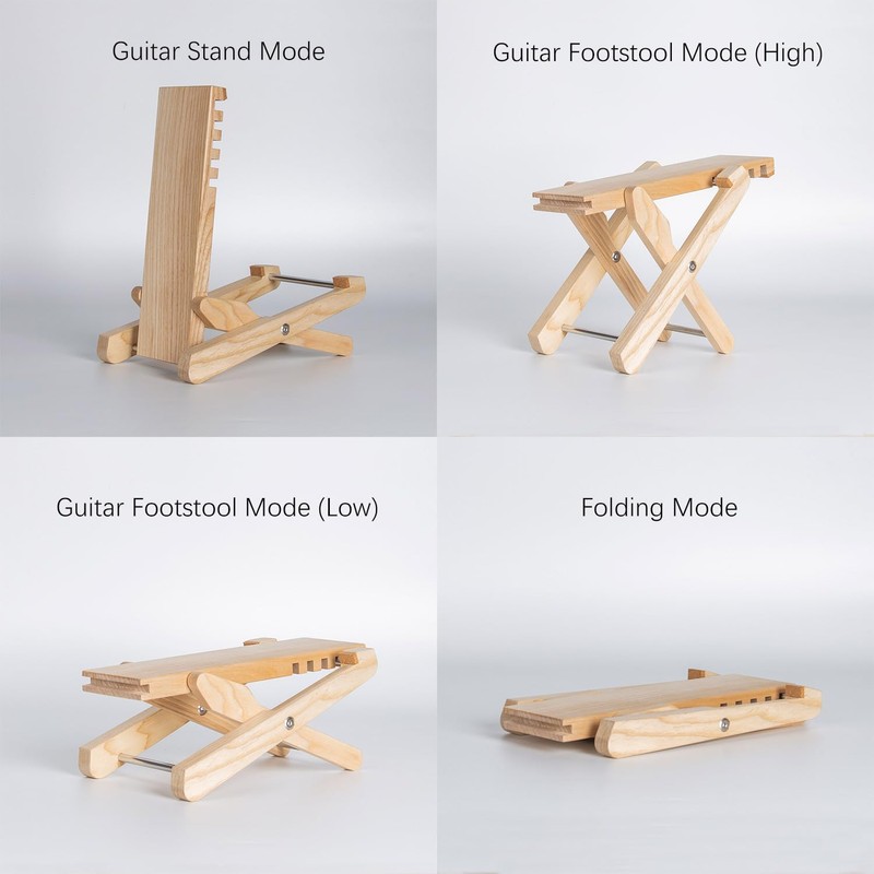 Multifunctional Solid Wood Guitar Footstool Guitar Stand Multifunctional Musical Instrument