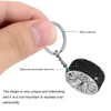 KHGUZ Bling Car Tire Wheel Keychain, Rhinestone Auto Wheel Keyring,