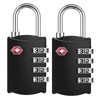 ZHEGE TSA Locks, Suitcase Locks, 4-Digit Locks, Combination Code for
