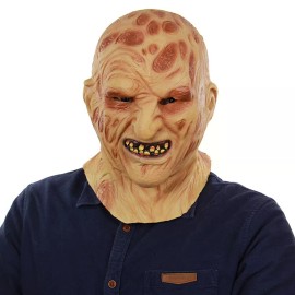 Full Head Adult Zombie Face Mask Latex Bloody Scary Extremely Disgusting Costume