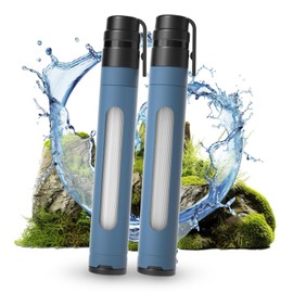 Joypur Water Filter Outdoor Survival with Viewing Window - Personal Water Filter with 3000 L Filter Capacity Drinking Water Filter Outdoor Camping Water Filter Drinking Water for Emergency etc. (Blue