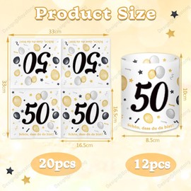 Table Decoration 50th Birthday