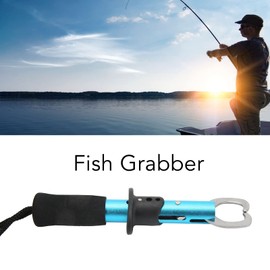 Fish Lip Grabber Stainless Steel Fish Holder, Fish Gripper, Stainless Steel Fish Gripper, Fish Lip Gripper, Closed Jaw Handle Design, Protective Coating, Portable Fish Mouth Gripper, Fishing Pliers