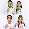 HOWAF St Patrick's Day Photo Booth Props Glasses Masks Hat