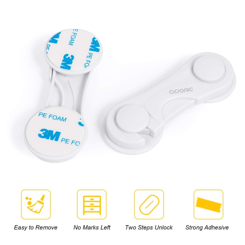 Child Safety Cabinet Locks, Adoric Baby Child Proof Cabinet Kitchen