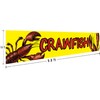 TUTA Large Yellow Crawfish Party Sign Banner - 9.8 x