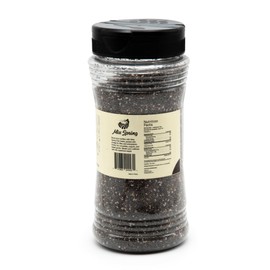 Miss Spring Chia Seeds – Perfect for Beverages, Cooking and Baking A Natural Source of Fiber and Omega-3 Convenient Resealable Jar for Freshness 10 oz (283g)